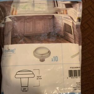 Silver Cabinet Knob Set